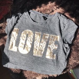 LOVE crop top